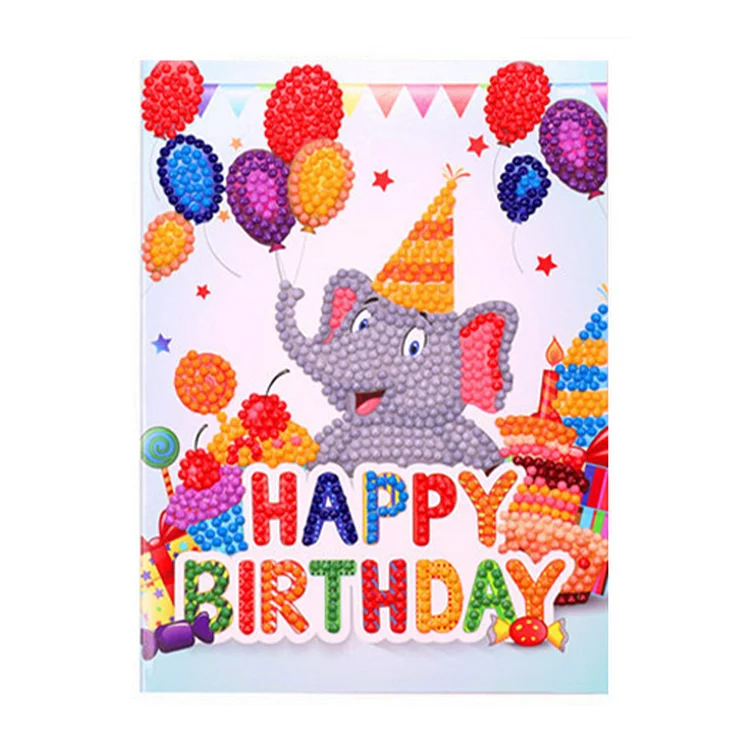 【Greeting Card】DIY Diamond Art Cards Handmade Birthday 5D Diamond Painting Kits Christmas Cards gbfke