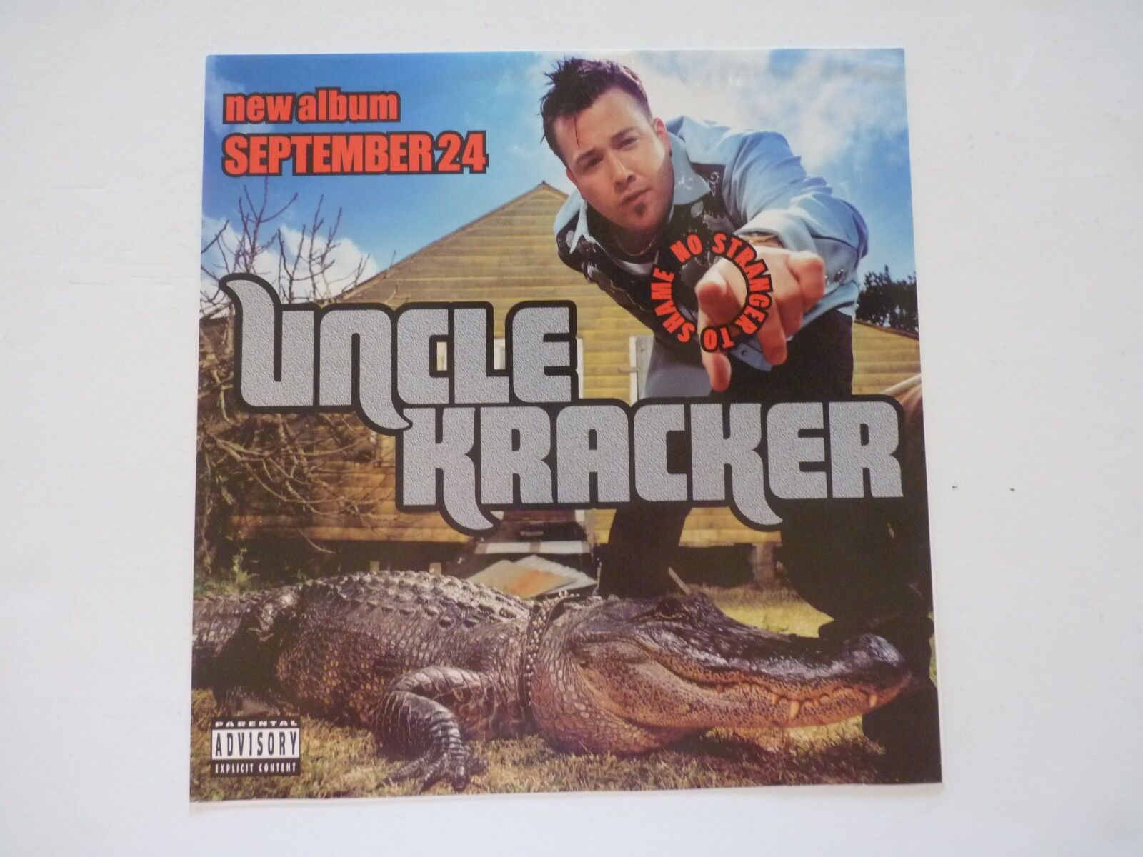 Uncle Kracker No Stranger to Shame LP Record Photo Poster painting Flat 11x11 Poster Cling