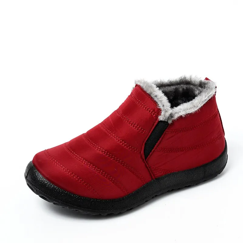 Classic Winter Men's Snow Boots Unisex Men's Motorcycle Boots Waterproof Luxury Mans Footwear Outdoor Sneakers Motorcycle Boots