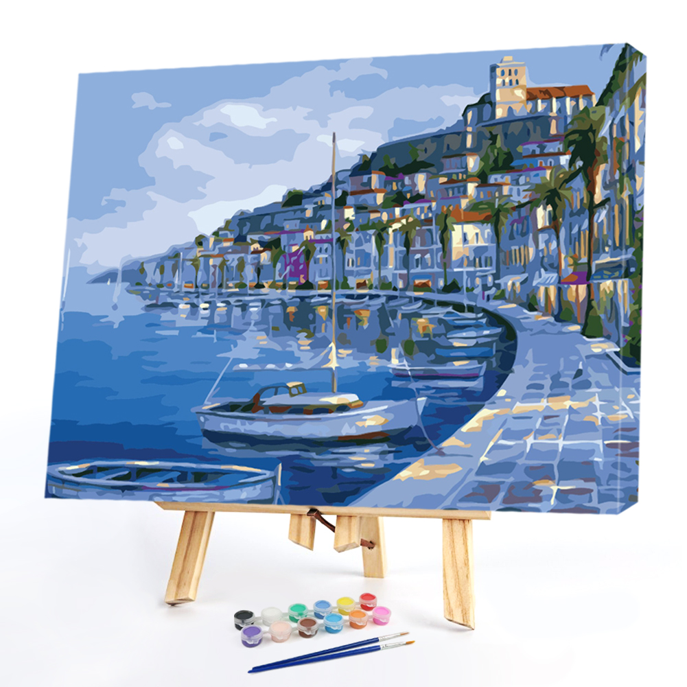 

40*50CM Paint By Numbers-Blue Sea, 501 Original