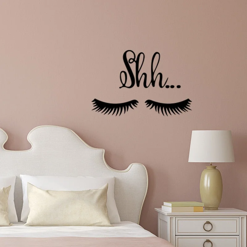 wall stickers bedroom vinilos decorativos wand aufkleber wallpaper Sexy eyelashes Creative modern autocollant mural muursticker