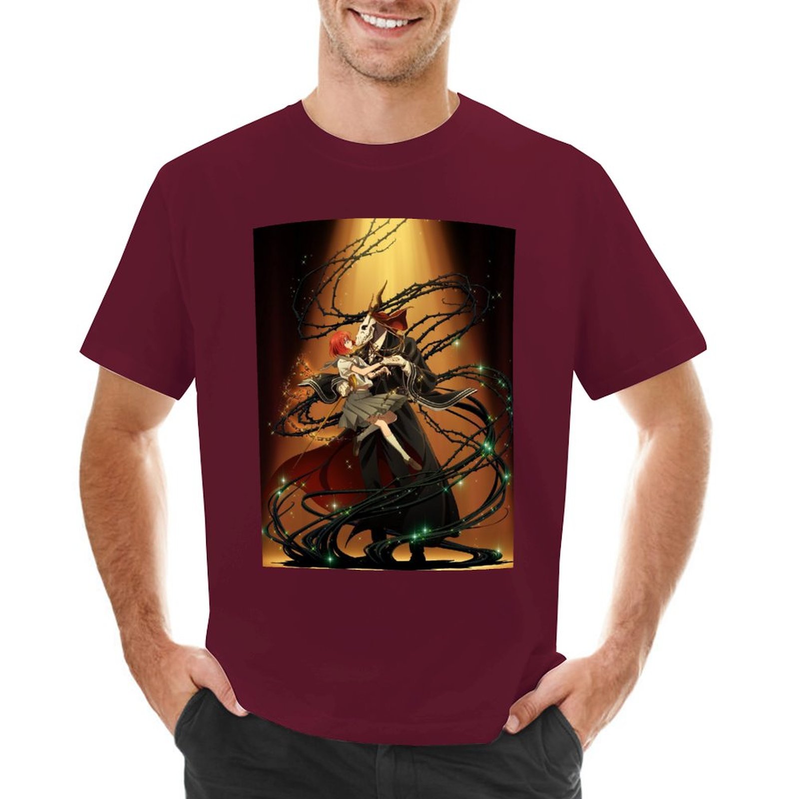 Drawato The Ancient Magus Bride T-Shirt quick-drying korean fashion boys whites men graphic t shirts