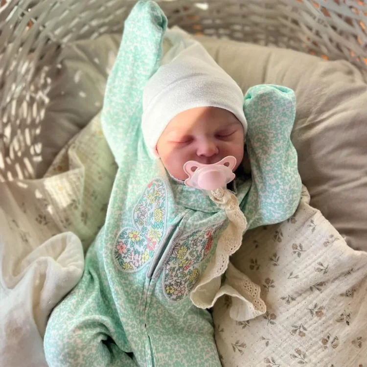  20" Realistic Reborn Baby Doll Sleeping Girl Feshler Baby Doll with Heartbeat💖 & Sound🔊 - Reborndollsshop®-Reborndollsshop®