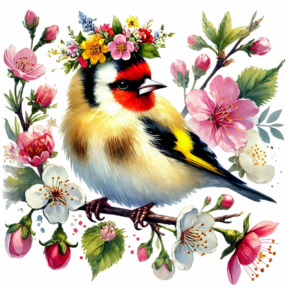 Bird 40*40cm(canvas) full round drill diamond painting