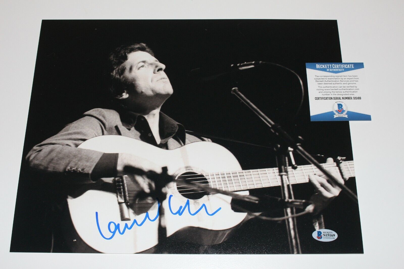 SINGER LEONARD COHEN SIGNED 11x14 Photo Poster painting BECKETT COA 1 PROOF LEGEND HALLELUJAH