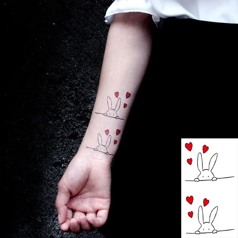 Waterproof Temporary Tattoo Stickers Playing Cards Peach Tattoo Small Size Tatto Flash Tatoo Fake Tattoos for Man Girl Women