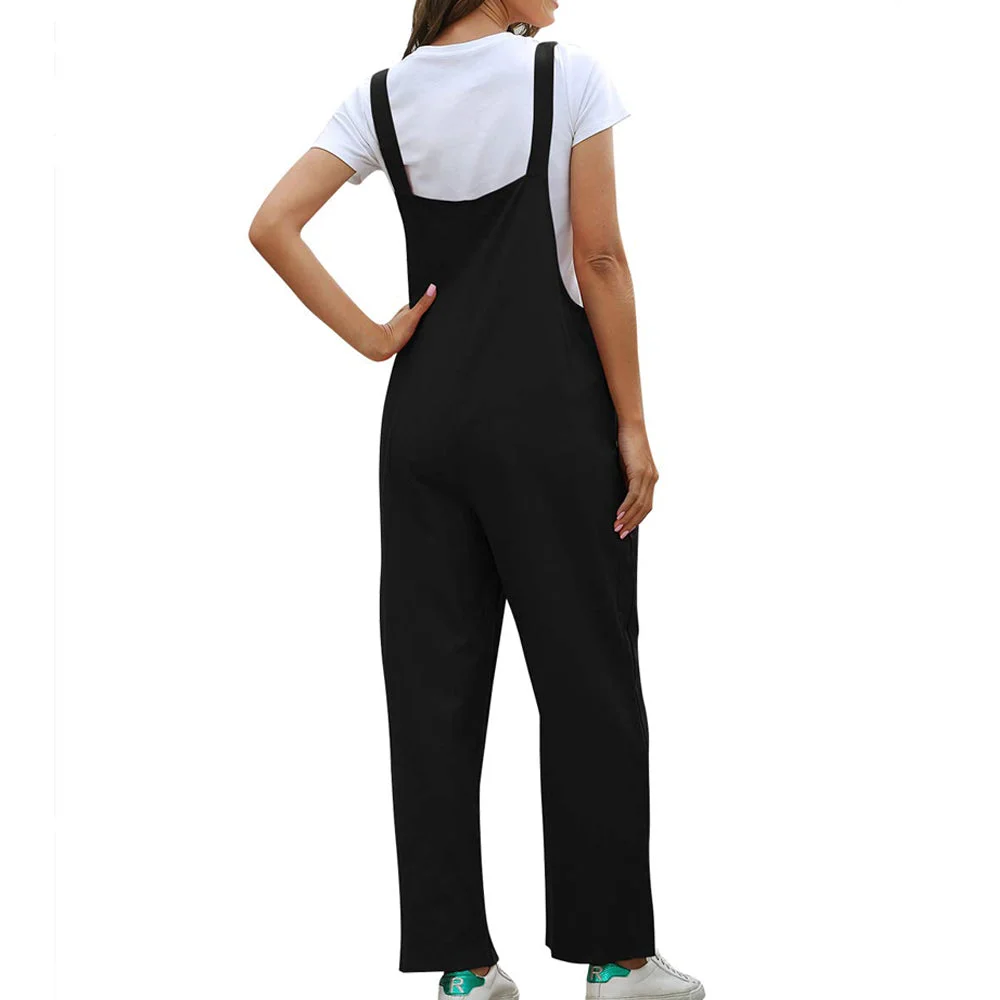 Women's Cotton Casual Vintage Jumpsuit Jumpsuit