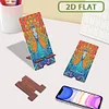 2-Pack Acrylic Peacock Diamond Art Phone Stand & Mirror Kit for Beginner Adult