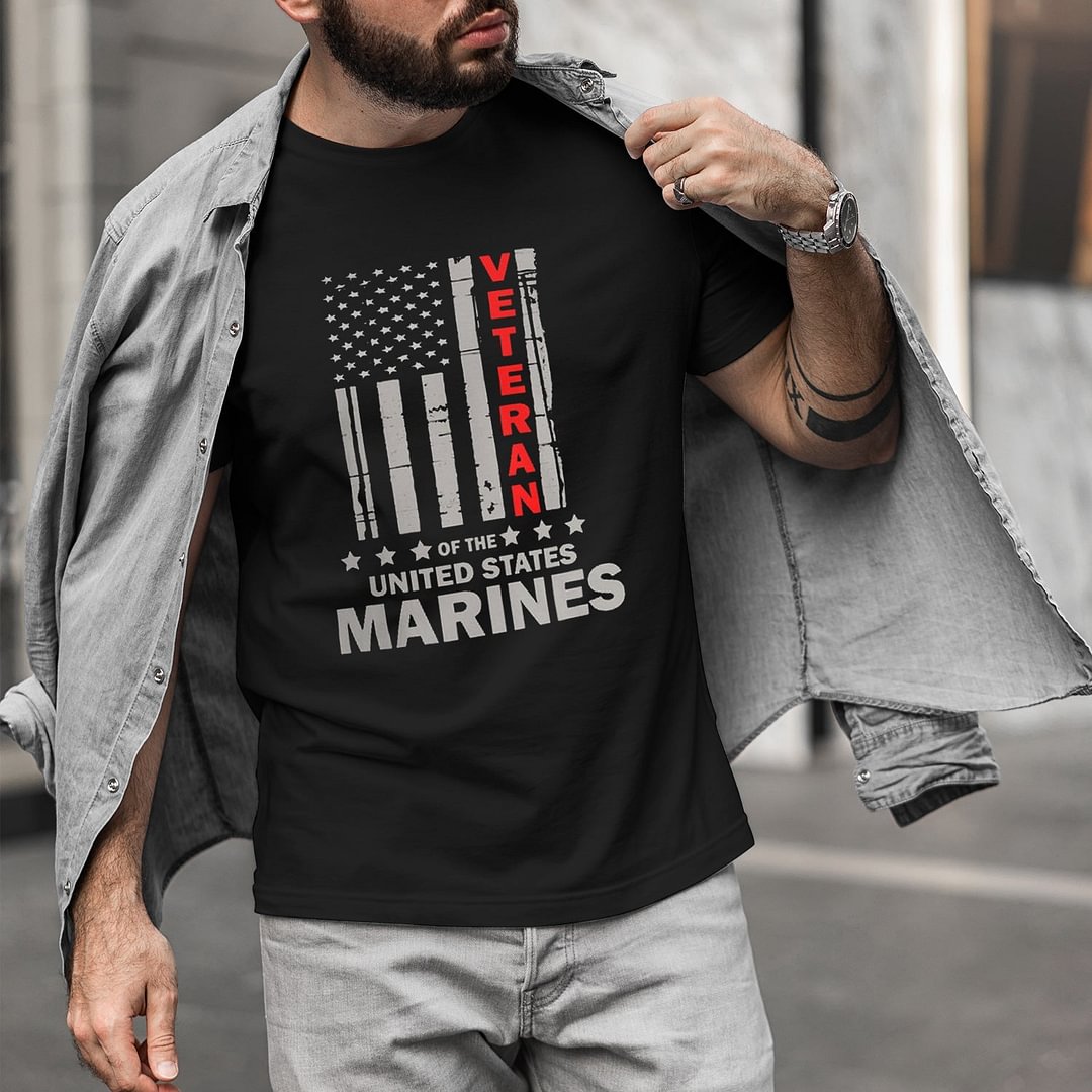 MARINES VETERAN I DID Mens Funny T'Shirt