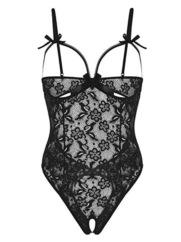 New Style Sexy Female Lace Sexy Hollow Open Gear Sling Lingerie Set
