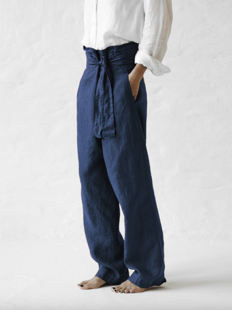 Comfy Wrap Wide Leg Pants-Neogeekshirts:luchamp