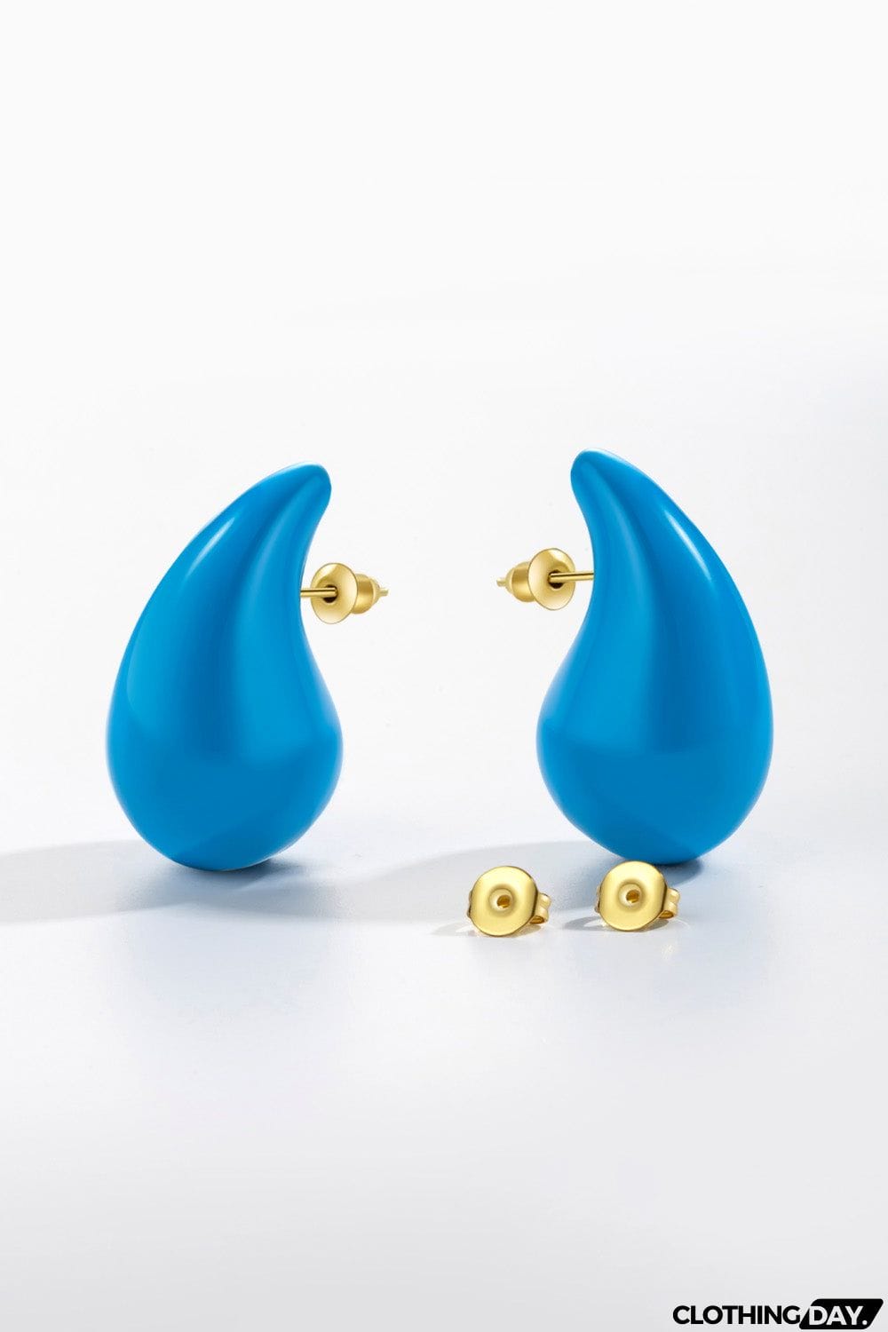 Big Size Water Drop Brass Earrings