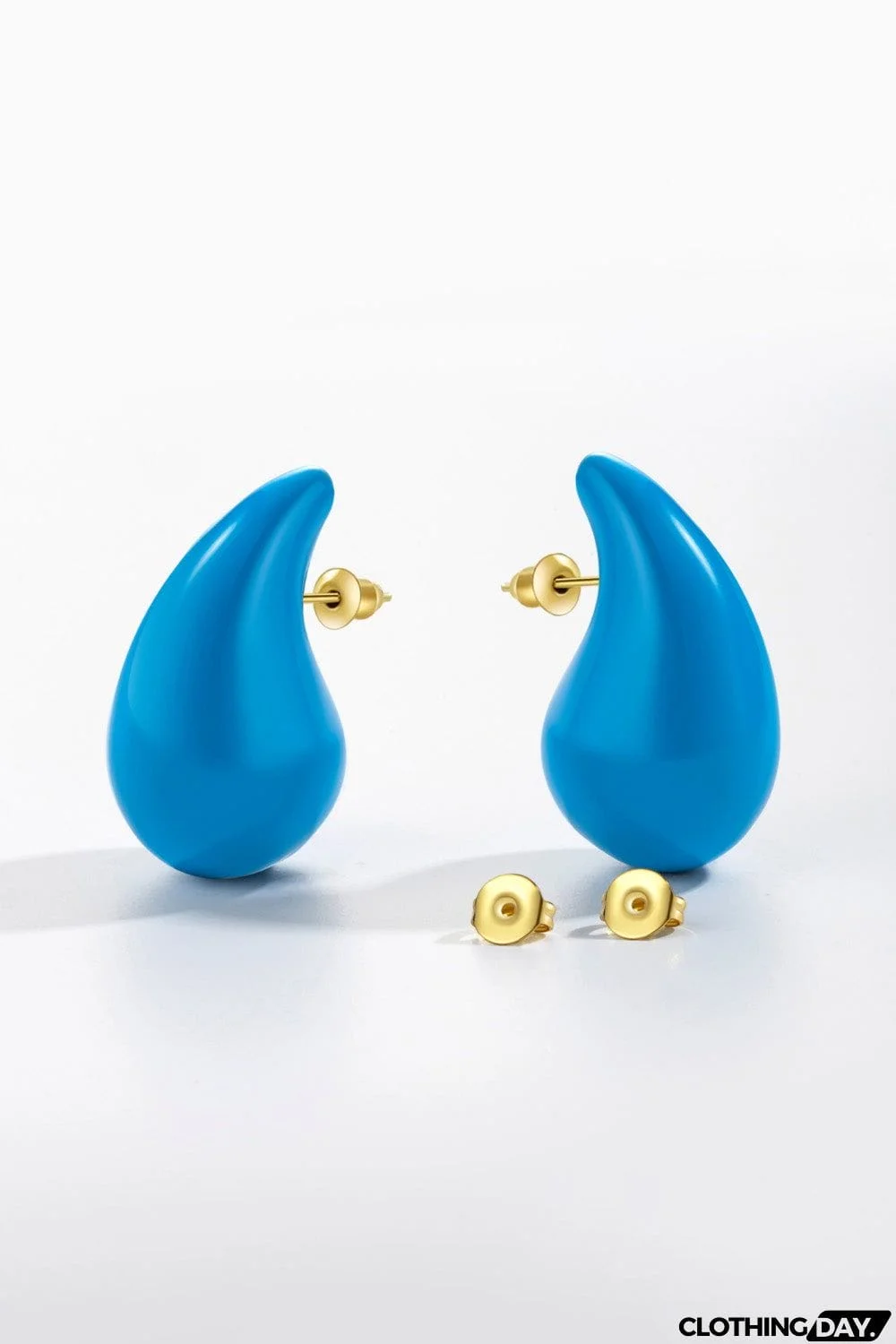 Big Size Water Drop Brass Earrings