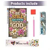 Be Still Full DIY 5D Round Drill Diamond Art Kits Large Size 40*60cm Diamond Dots Paintings Picture Arts Craft Diamond Crystal Rhinestones Painting Kits for Adults/Beginners Gift Idea