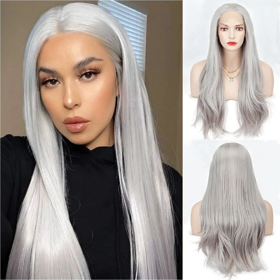 Long White Wave Wigs Coaplay ELCNEPAL