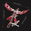 3D Metal Ornithopter Adult Model Set Mechanical Assembly Stainless Steel Phoenix Bird Toy Building Blocks Children's Birthday Gift