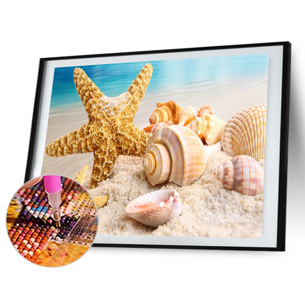 

(Multi-Size) Conch - Round/Square Drill Diamond Painting - 30*40CM, Square diamond 30*40cm, 501 Original