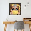 >SALE<5D DIY Full Round Drill Diamond Painting Veiled Girl Kit Home Decoration 30x30cm