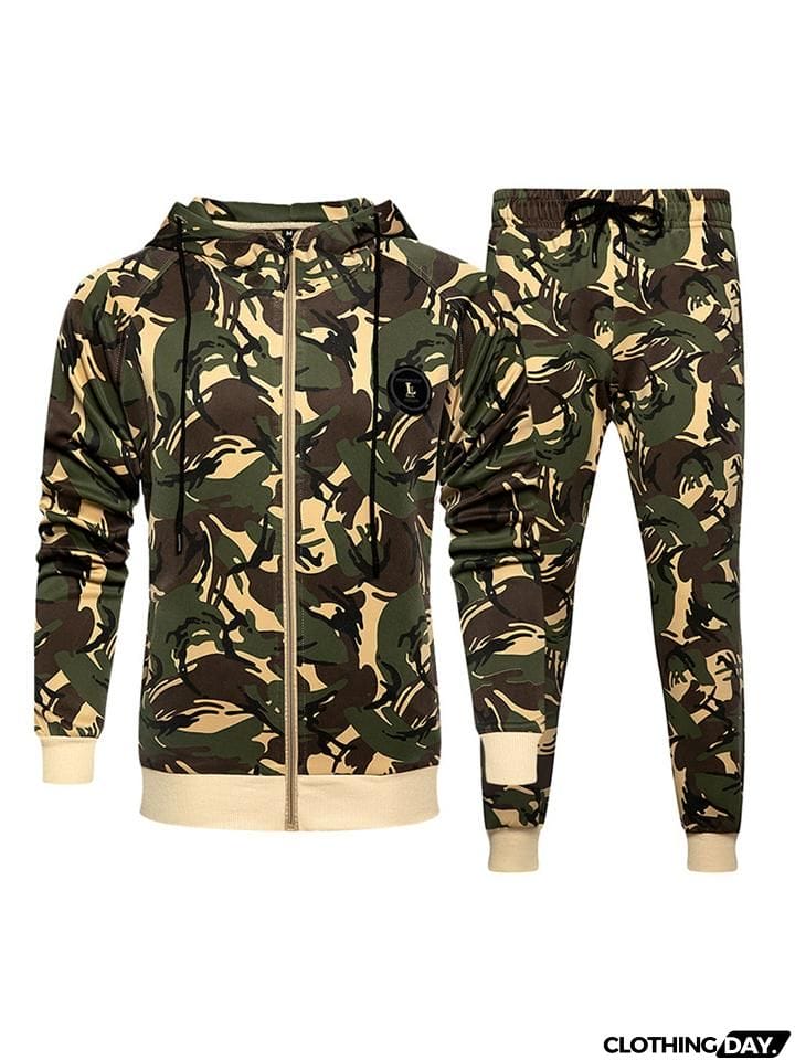 Men's Cool Street Fashion Camouflage Tracksuits