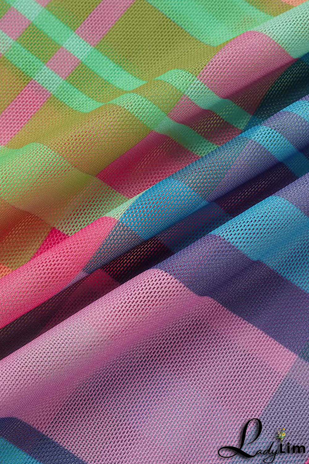 Blue Sexy Plaid Split Joint Off the Shoulder Pencil Skirt Dresses