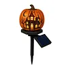 Resin Solar Halloween Pumpkin Garden Stake Light Solar Lights Garden Decor