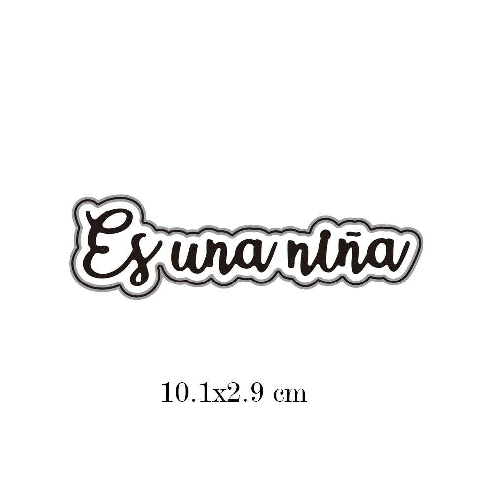 Spainish Words Serial Craft Metal Cutting Die Stencils Template for Scrapbooking Paper Album Cards Gift Decor Knife Die Cut New