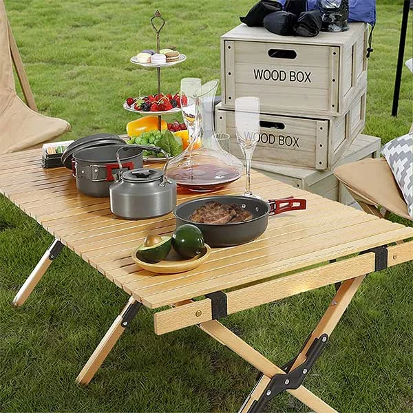 GLVEE Simple Folding Table Outdoor Portable Small Table