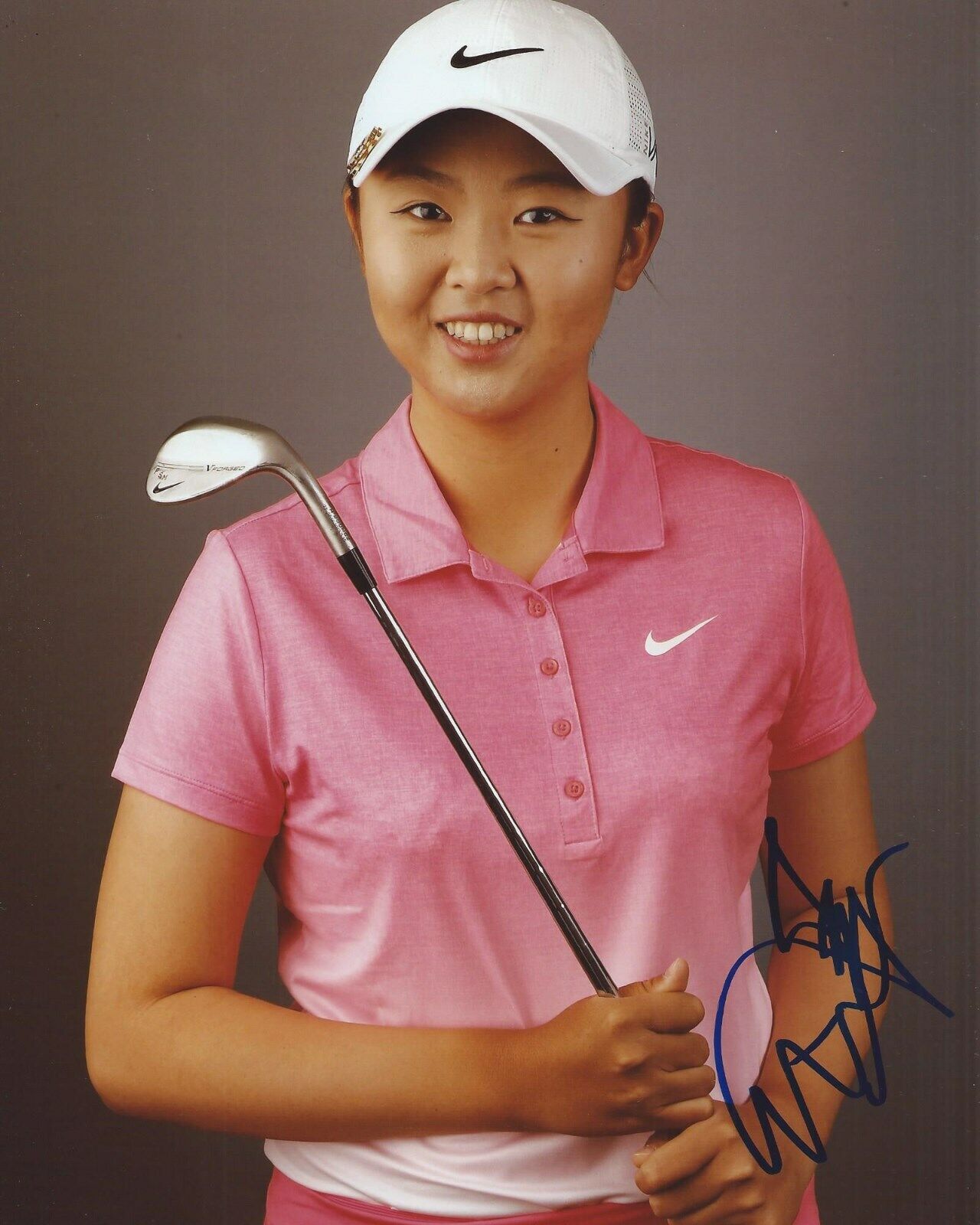 Simin Feng Signed 8×10 Photo Poster painting LPGA Autographed COA B