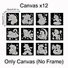 12Pcs DIY Pearl Painting Flying Horse for Home Wall Decor(15x15cm)