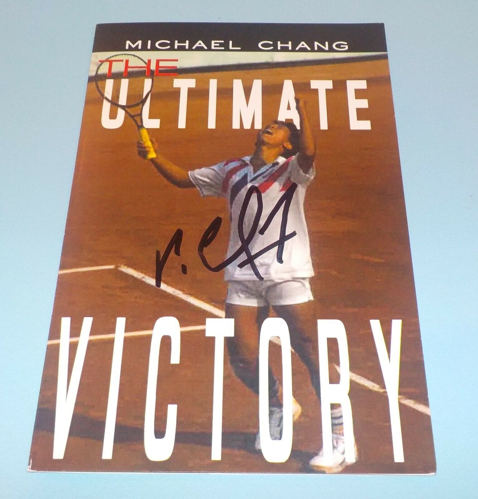 Michael Chang Signed Autographed Pamphlet Photo Poster painting Tennis