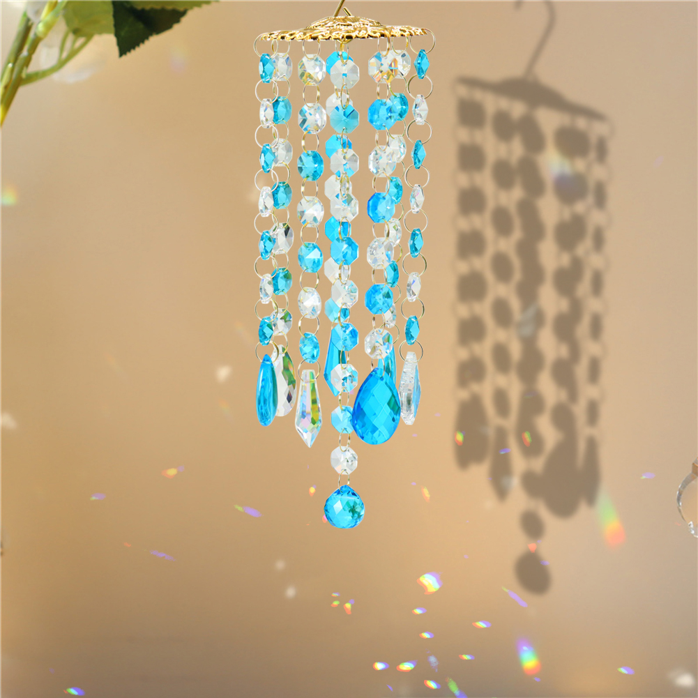 

Colorful Wind Chime Crystal (Blue) - Art Crystal Suncatcher, 501 Original