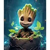 Groot-11CT Stamped Cross Stitch 40*45cm tapestrymarket