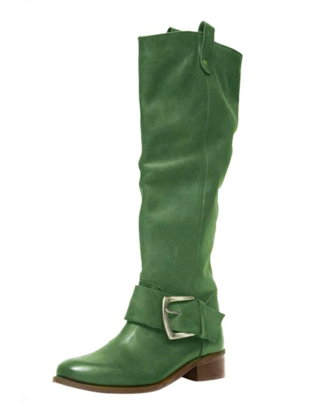 Flat Heel Leather Boots | EGEMISS