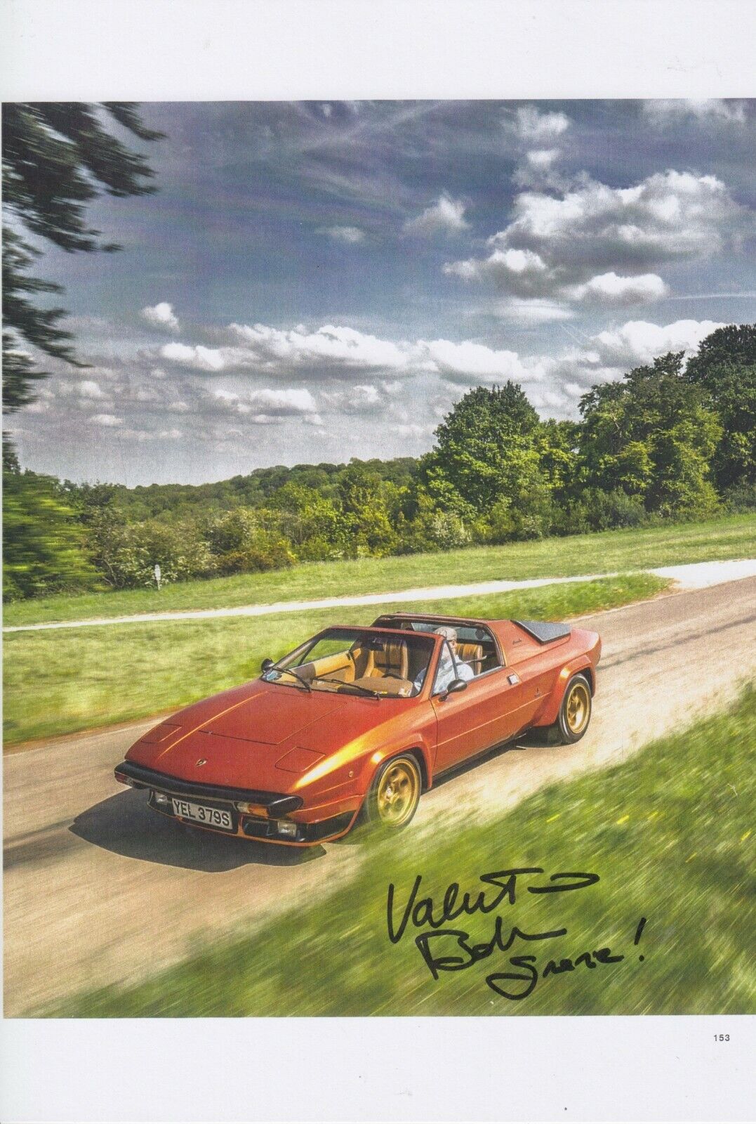 Valentino Balboni Main Signé 12x8 Photo Poster painting - Lamborghini Autographe 6