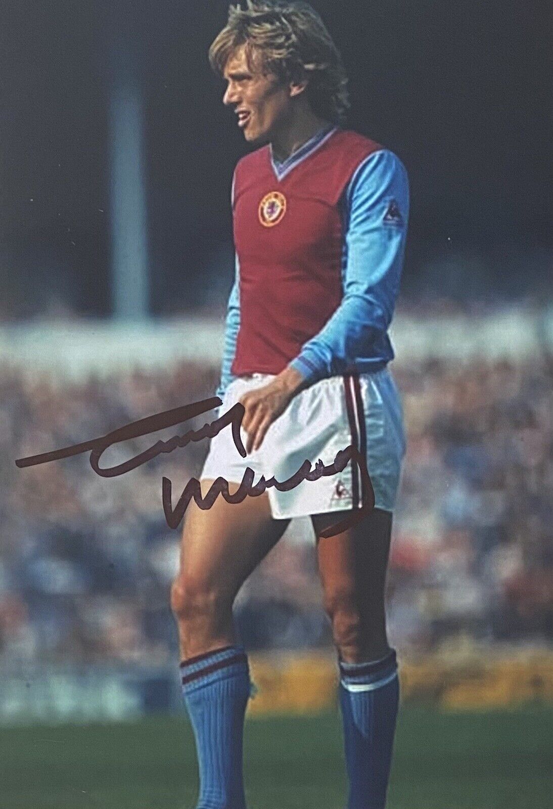 Tony Morley Genuine Hand Signed 6X4 Aston Villa Photo Poster painting