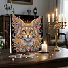 Framed Diamond Painting - Special Shaped - Cat (25x25cm)