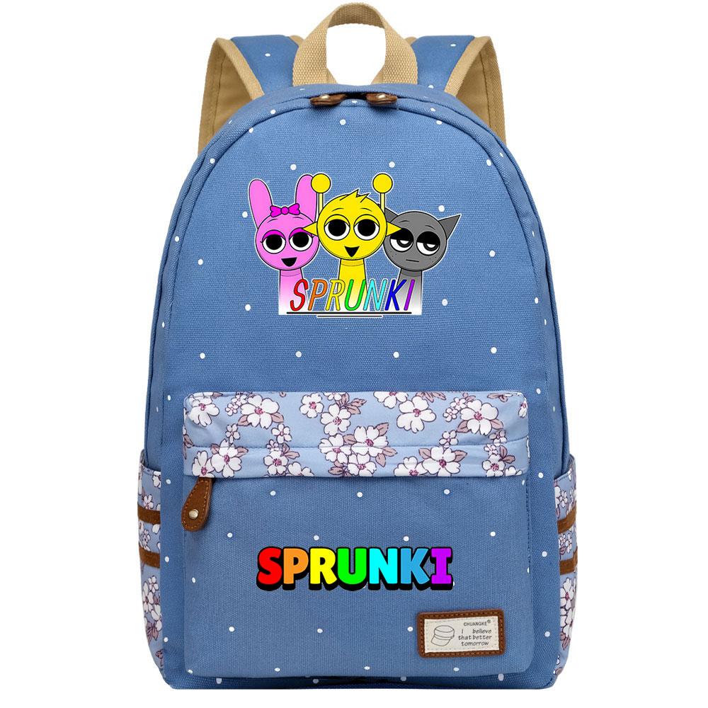 Mayoulove Sprunki Backpack Large Capacity Durable Design Ideal for School and Outdoor Activities-Mayoulove