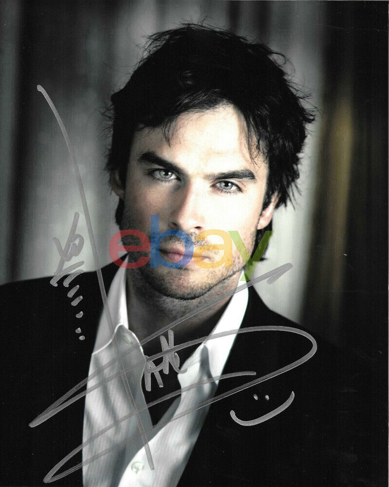 Ian Somerhalder The Vampire Diaries autographed Photo Poster painting signed 8x10 Damon reprint