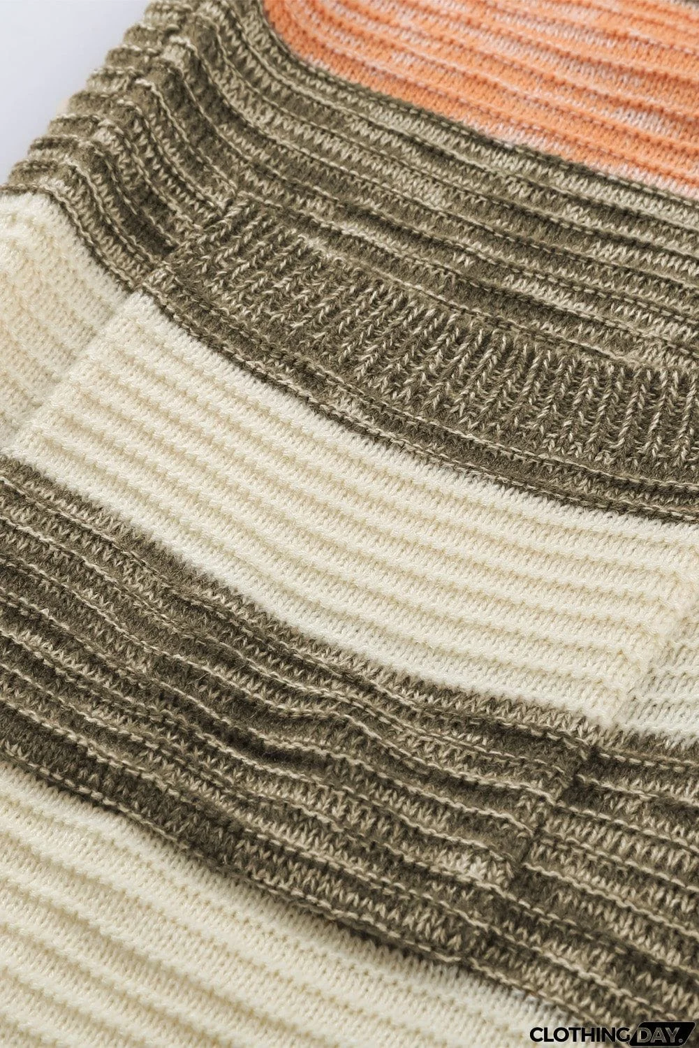 Thick Buttoned Open Front Cardigan with Pocket