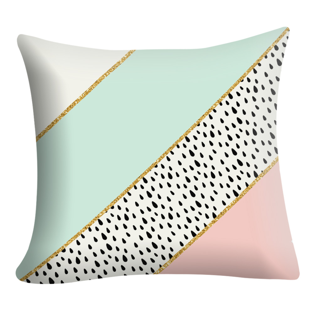 

Geometric Printed Pillowcase Home Car Decorative Sofa Cushion Cover (D, 501 Original