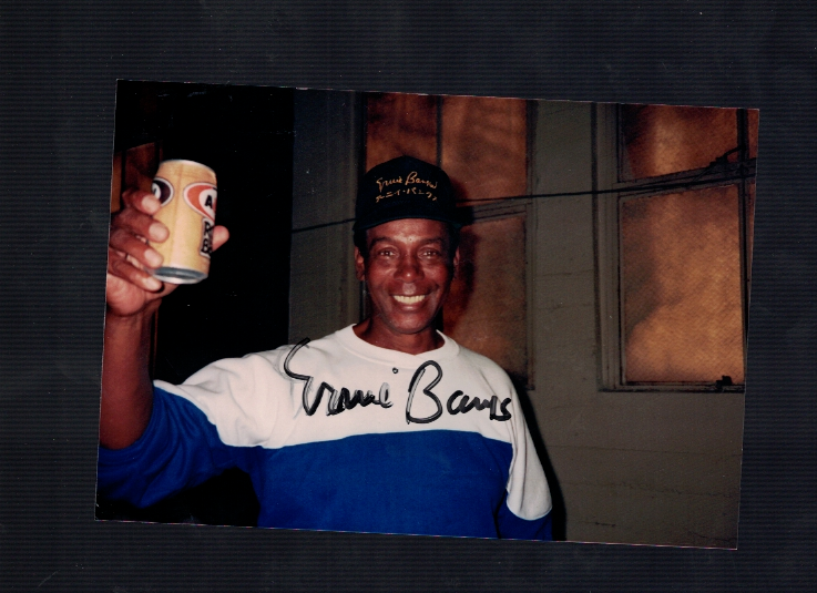 Ernie Banks With Rootbeer Chicago Cubs Signed Personal 4 x 6 Photo Poster painting W/Our COA