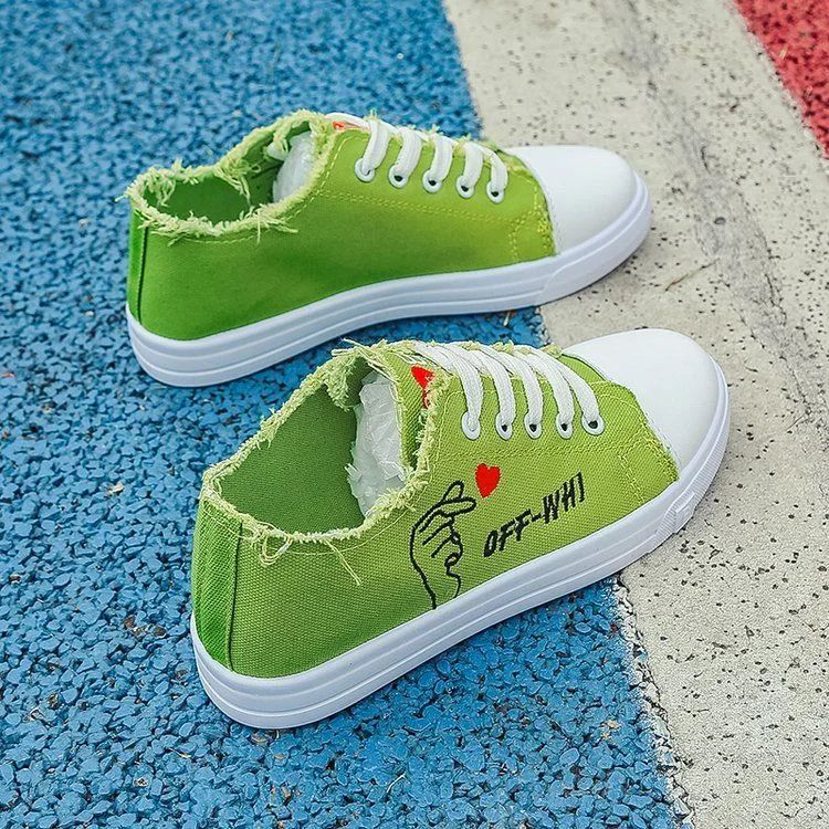 2021 New Women Casual Shoes Lace Up Ca	nvas Loafers Summer Soft Breathable Shoes Student Girl Lightweight Ladies Sneakers