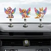 5Pcs Diamond Painting 2D Flat Angel Dog Shake Car Ornaments for Center Console