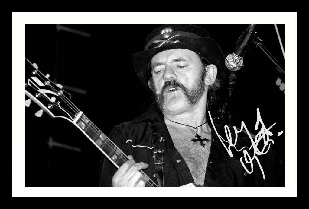 Lemmy - Motorhead Autograph Signed & Framed Photo Poster painting