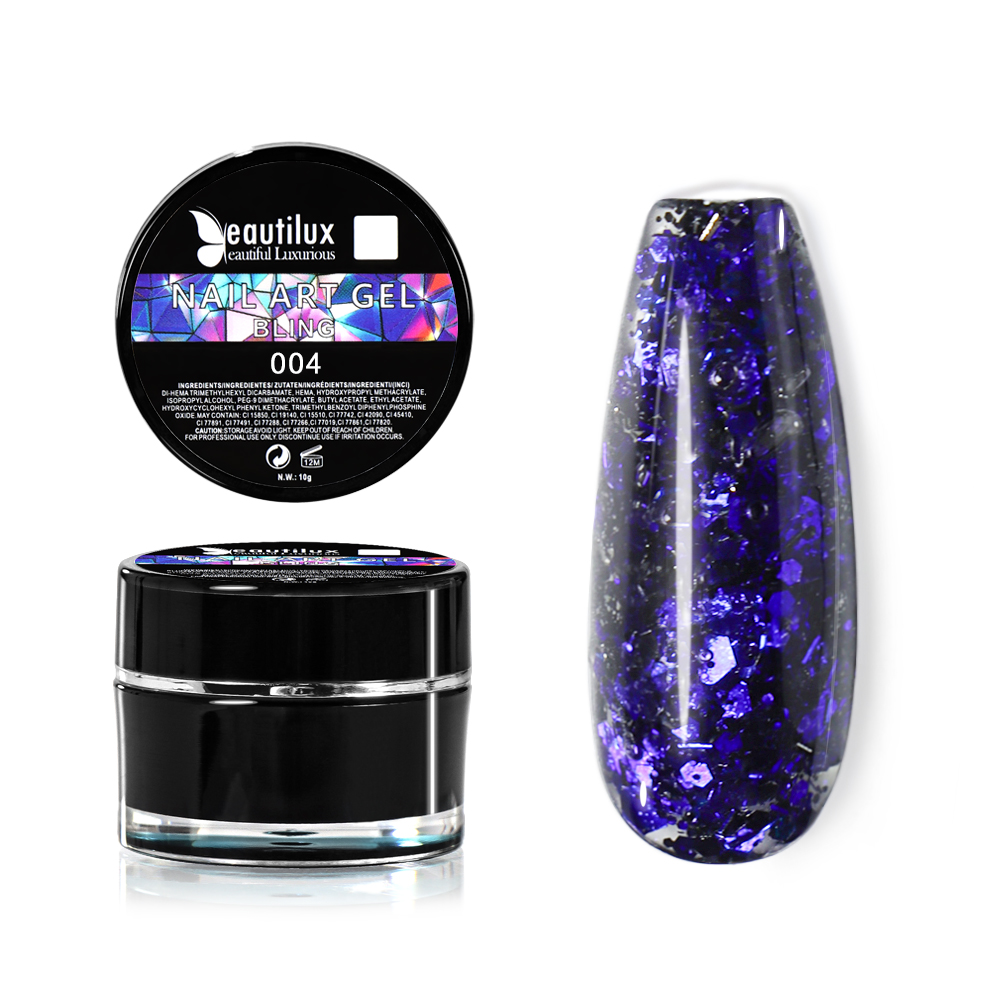 COULEUR PAILLETTES GEL POUR ONGLES| BHCD-04