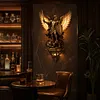 Archangel Michael Resin Wall Sconce Gothic LED Ambient Glow
