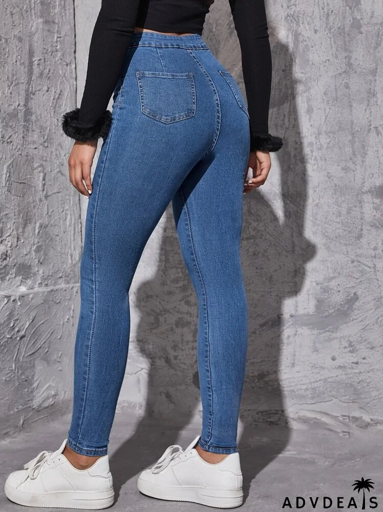 High Waist Skinny Jeans