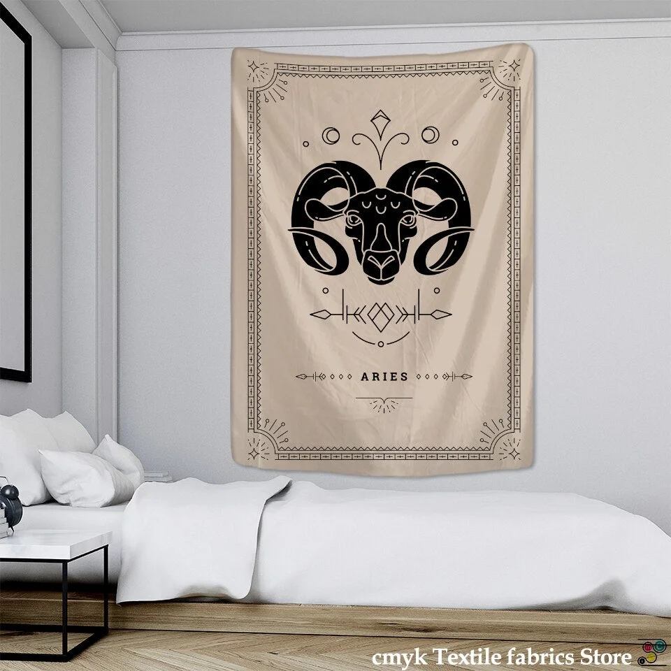 Divination Tarot Tapestry Wall Hanging Constellation Mandala Psychedelic Good Luck Hippie Witchcraft Room Home Decor