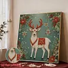 DIY Pearl Painting - Handmade Self - Adhesive Pearls - Christmas Reindeer