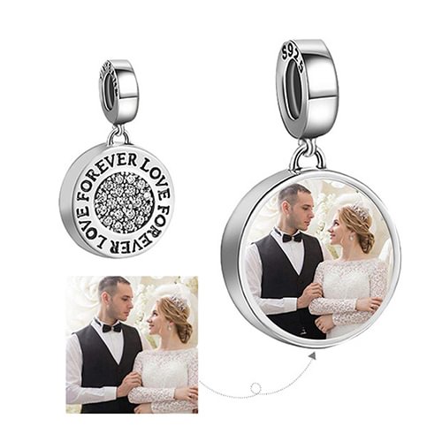 Custom Round-Shape Photo Charm